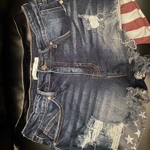 NWOT Kancan American flag shorts Sz 29
